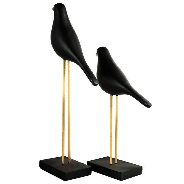 Multicolour_Sparrow_Bird_Home_Decor_Showpiece_On_Iron_Stand