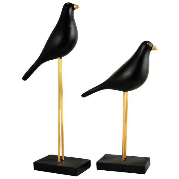 Multicolour_Sparrow_Bird_Home_Decor_Showpiece_On_Iron_Stand