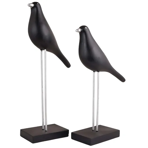 Multicolour_Sparrow_Bird_Home_Decor_Showpiece_On_Iron_Stand