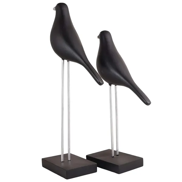 Multicolour_Sparrow_Bird_Home_Decor_Showpiece_On_Iron_Stand