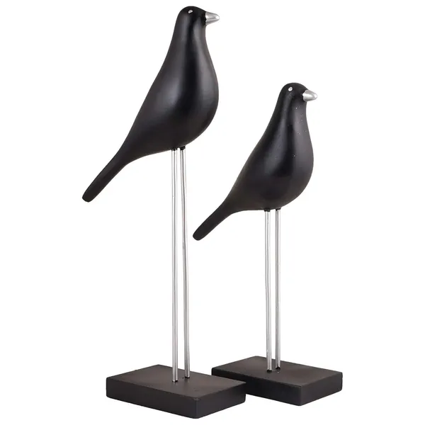 Multicolour_Sparrow_Bird_Home_Decor_Showpiece_On_Iron_Stand