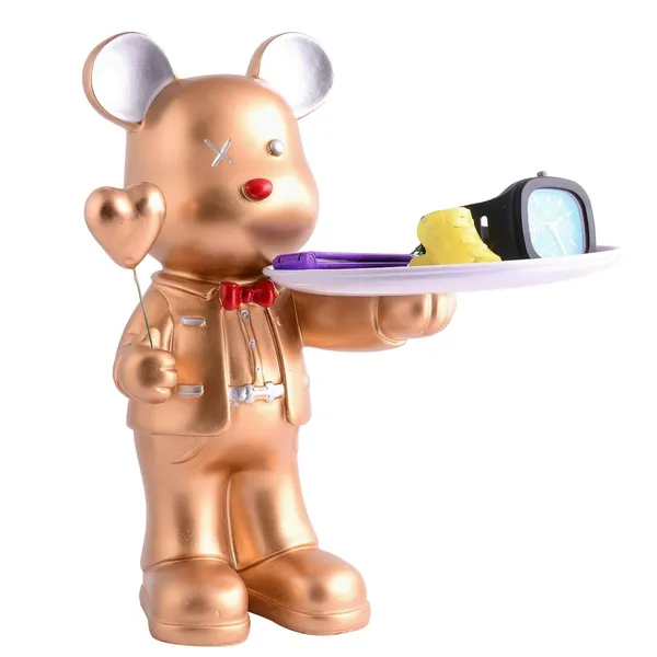 Multicolour_Cool_Taddy_Bear_Showpiece_For_Home_Decorative_Showpiece_|_Taddy_Bear_With_Paltter_Statue_For_Home_Decor_Showpiece_|_Home_Kitchen_Decor_|_Office_Decorative_Item_-5