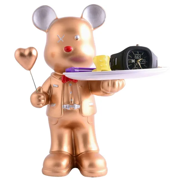 Multicolour_Cool_Taddy_Bear_Showpiece_For_Home_Decorative_Showpiece_|_Taddy_Bear_With_Paltter_Statue_For_Home_Decor_Showpiece_|_Home_Kitchen_Decor_|_Office_Decorative_Item_-5