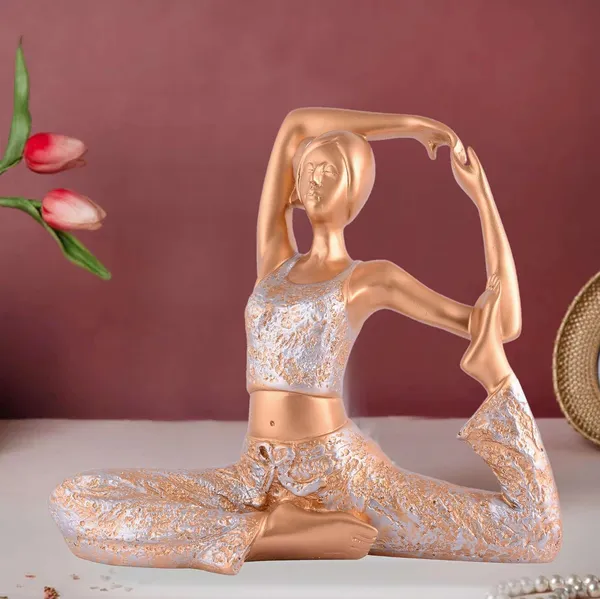 Multicolour_Suitable_For_Home_Decor_Yoga_Posture_Lady_Statue_Idol_For_Home_Yoga_Statue_Admirable_Piece_Of_Gift