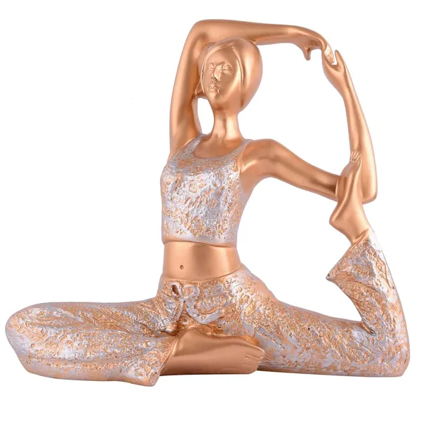 Multicolour_Suitable_For_Home_Decor_Yoga_Posture_Lady_Statue_Idol_For_Home_Yoga_Statue_Admirable_Piece_Of_Gift