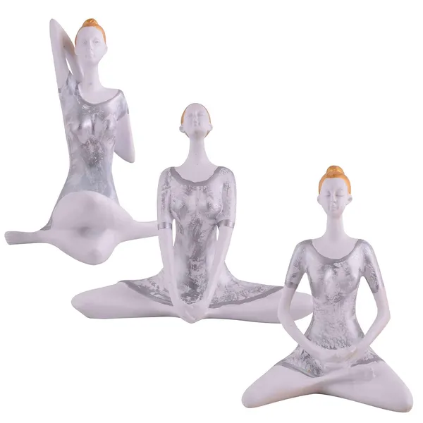 Suitable_for_Home_Decor_Yoga_Posture_Lady_Statue_Idol_for_Home_Yoga_Statue_Three_Pair_Admirable_Piece_of_Gift_(Silver)_-_14