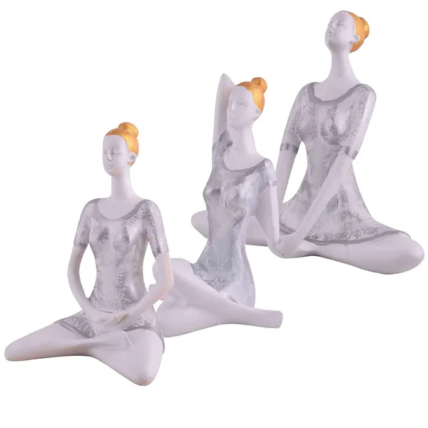 Suitable_for_Home_Decor_Yoga_Posture_Lady_Statue_Idol_for_Home_Yoga_Statue_Three_Pair_Admirable_Piece_of_Gift_(Silver)_-_14