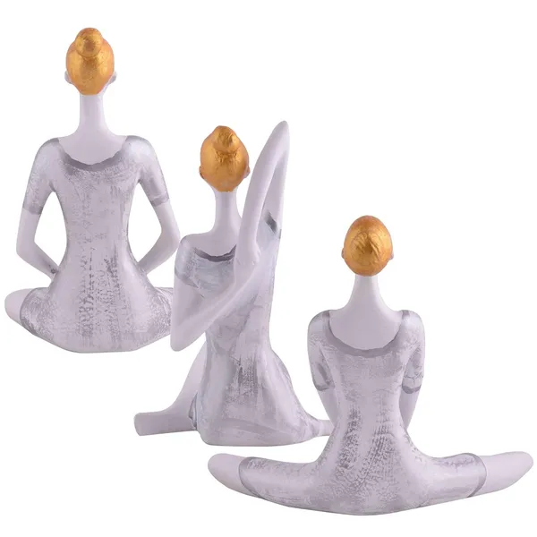 Suitable_for_Home_Decor_Yoga_Posture_Lady_Statue_Idol_for_Home_Yoga_Statue_Three_Pair_Admirable_Piece_of_Gift_(Silver)_-_14