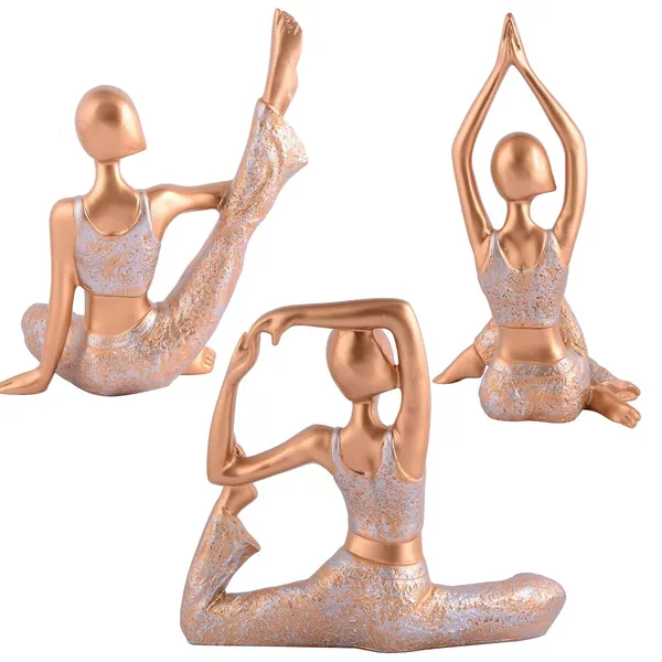 Suitable_for_Home_Decor_Yoga_Posture_Lady_Statue_Idol_for_Home_Yoga_Statue_Three_Pair_Admirable_Piece_of_Gift_(Golden)_-_16