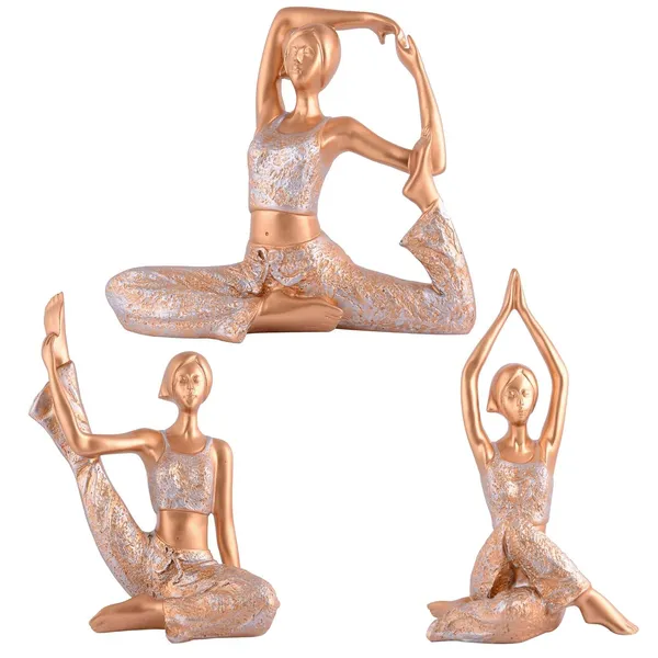 Suitable_for_Home_Decor_Yoga_Posture_Lady_Statue_Idol_for_Home_Yoga_Statue_Three_Pair_Admirable_Piece_of_Gift_(Golden)_-_16