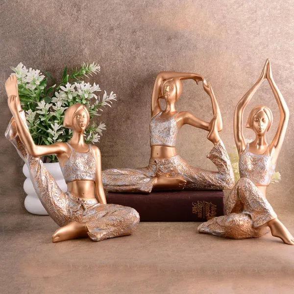 Suitable_for_Home_Decor_Yoga_Posture_Lady_Statue_Idol_for_Home_Yoga_Statue_Three_Pair_Admirable_Piece_of_Gift_(Golden)_-_16