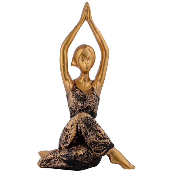 Suitable_for_Home_Decor_Yoga_Posture_Lady_Statue_Idol_for_Home_Yoga_Statue_Three_Pair_Admirable_Piece_of_Gift_(Golden)_-_20