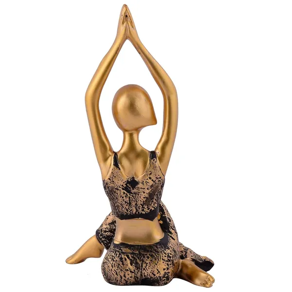 Suitable_for_Home_Decor_Yoga_Posture_Lady_Statue_Idol_for_Home_Yoga_Statue_Three_Pair_Admirable_Piece_of_Gift_(Golden)_-_20