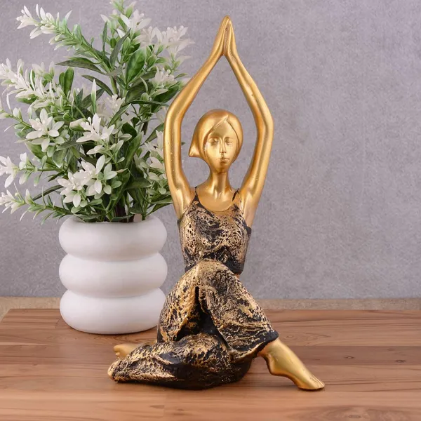 Suitable_for_Home_Decor_Yoga_Posture_Lady_Statue_Idol_for_Home_Yoga_Statue_Three_Pair_Admirable_Piece_of_Gift_(Golden)_-_20