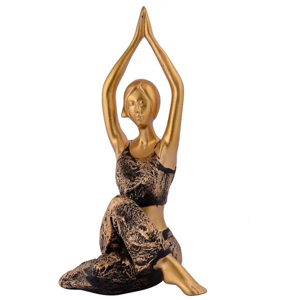 Suitable_for_Home_Decor_Yoga_Posture_Lady_Statue_Idol_for_Home_Yoga_Statue_Three_Pair_Admirable_Piece_of_Gift_(Golden)_-_20