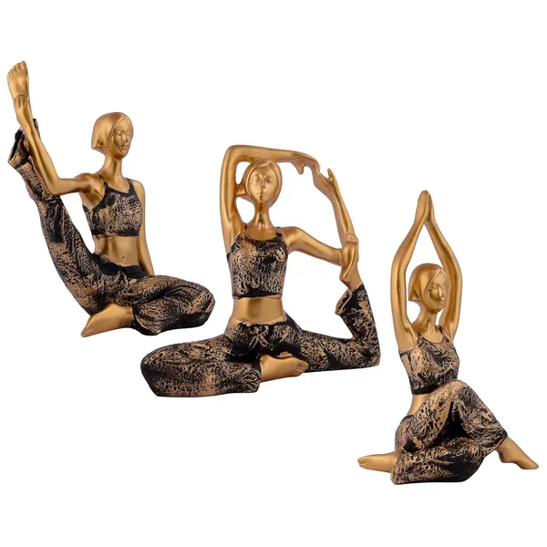 Suitable_for_Home_Decor_Yoga_Posture_Lady_Statue_Idol_for_Home_Yoga_Statue_Three_Pair_Admirable_Piece_of_Gift_(Golden)_-_21