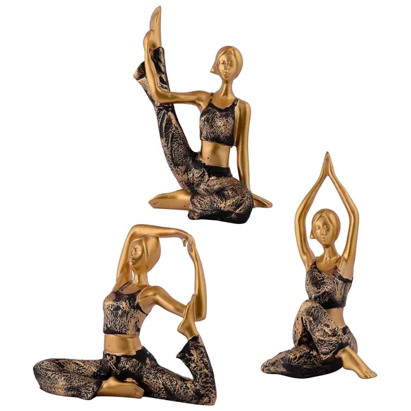 Suitable_for_Home_Decor_Yoga_Posture_Lady_Statue_Idol_for_Home_Yoga_Statue_Three_Pair_Admirable_Piece_of_Gift_(Golden)_-_21