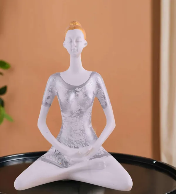 Suitable_for_Home_Decor_Yoga_Posture_Lady_Statue_Idol_for_Home_Yoga_Statue_Admirable_Piece_of_Gift_(Silver)_-4