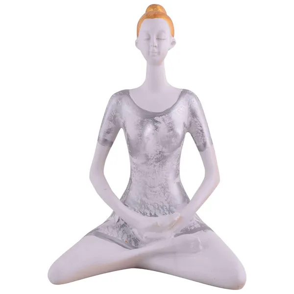 Suitable_for_Home_Decor_Yoga_Posture_Lady_Statue_Idol_for_Home_Yoga_Statue_Admirable_Piece_of_Gift_(Silver)_-4