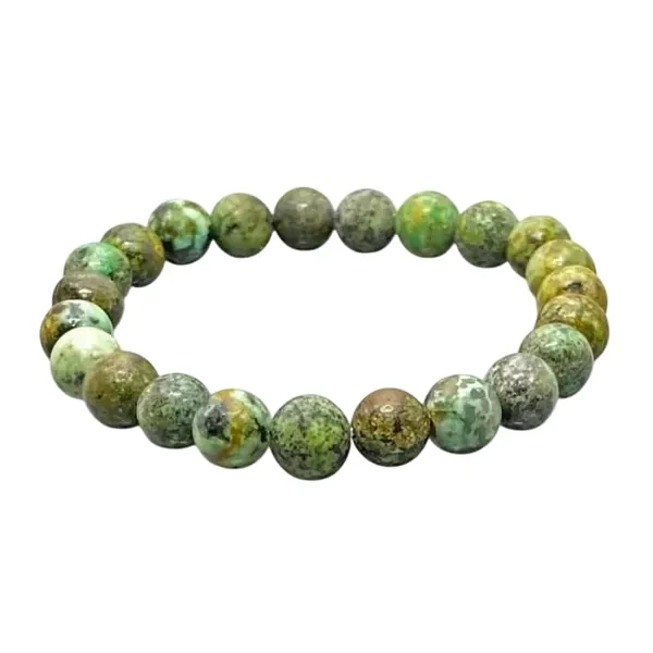 African_Turquoise_Bracelet_for_Women_Men's_Gifts_-_Protection_Healing_Crystal_Bracelet_-_8mm_Gemstone_Beaded_Adjustable