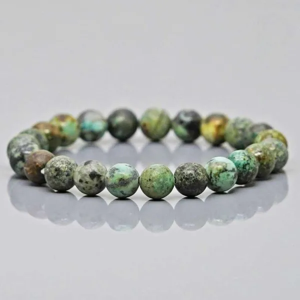 African_Turquoise_Bracelet_for_Women_Men's_Gifts_-_Protection_Healing_Crystal_Bracelet_-_8mm_Gemstone_Beaded_Adjustable