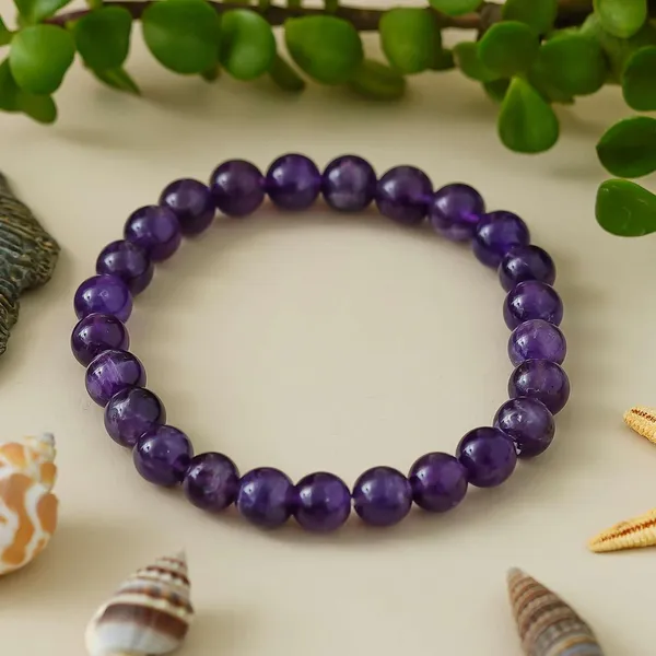 Amethyst_Plain_Bracelet_for_Women_Men's_Gifts_-_Protection_Healing_Crystal_Bracelet_-_8mm_Gemstone_Beaded_Adjustable