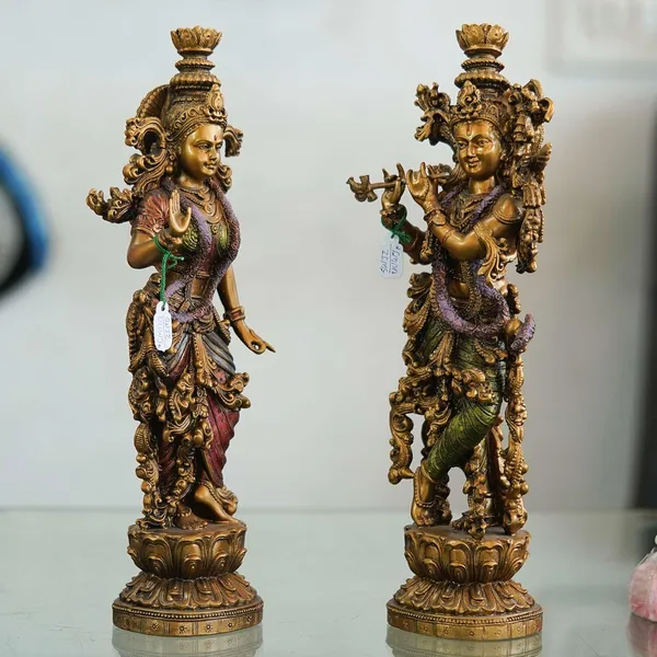Radha_Krishna_Statue_Couple_Statue_God_of_Lovers,_Temple_Gifts_for_Mother_Handmade_Radha_Krishna_Copper_Finish_Divine_Love
