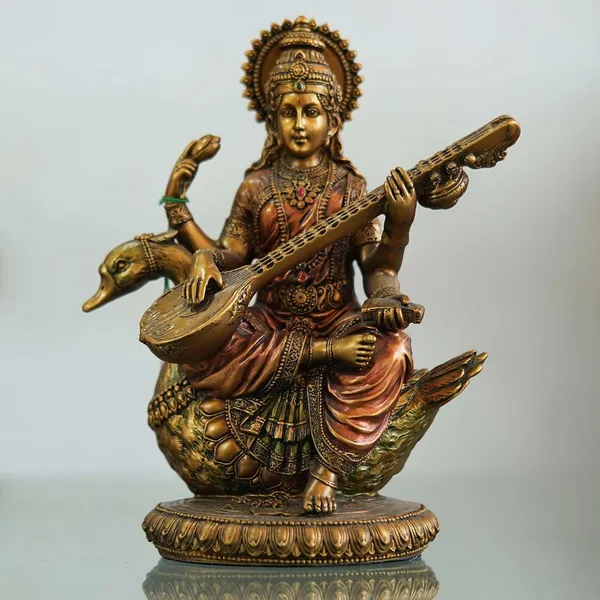Multicolour_Saraswati_Resin_Murti_Statue_Showpiece_For_Home_Decoration_Gifting_Item