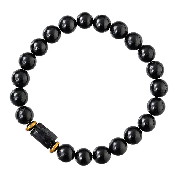 Multicolour_Black_Tourmaline_Bracelet_For_Women_Men'S_Gifts_-_Protection_Healing_Crystal_Bracelet_-_8Mm_Gemstone_Beaded_Adjustable