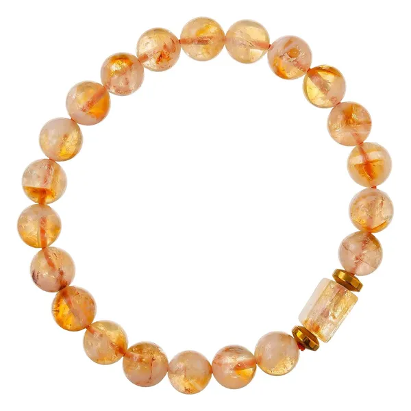Citrine_Tumbler_Bracelet_for_Women_Men's_Gifts_-_Protection_Healing_Crystal_Bracelet_-_8mm_Gemstone_Beaded_Adjustable