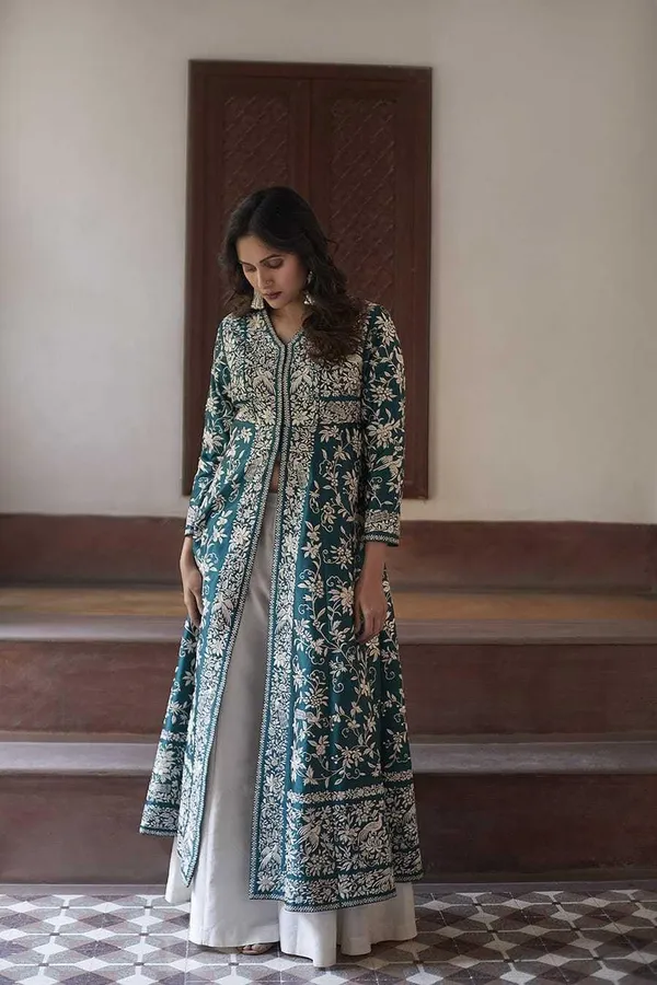 Black_Cotton_Embroidery_Straight_Kurti_Pant_With_Dupatta_Set_For_Women