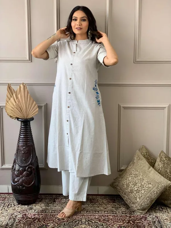 Black_Cotton_Embroidery_Straight_Kurti_Pant_With_Dupatta_Set_For_Women