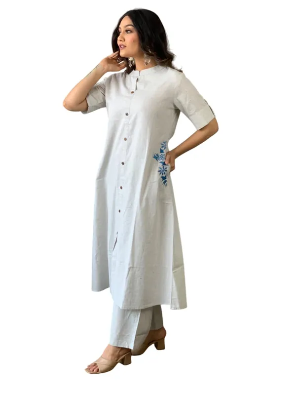 Black_Cotton_Embroidery_Straight_Kurti_Pant_With_Dupatta_Set_For_Women