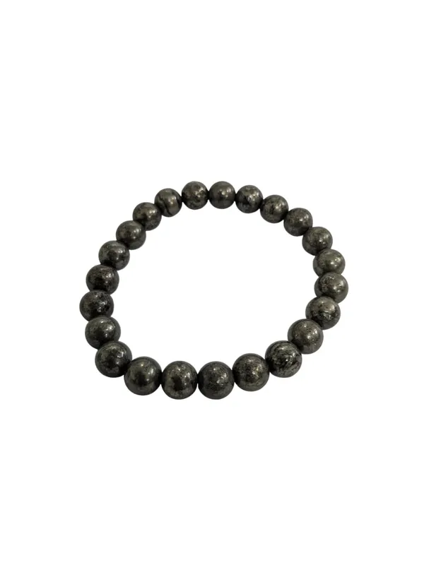 Pyrite_Bracelet_for_Women_Men's_Gifts_-_Protection_Healing_Crystal_Bracelet_-_8mm_Gemstone_Beaded_Adjustable