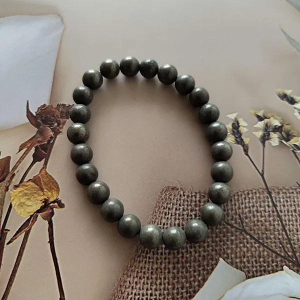 Pyrite_Bracelet_for_Women_Men's_Gifts_-_Protection_Healing_Crystal_Bracelet_-_8mm_Gemstone_Beaded_Adjustable