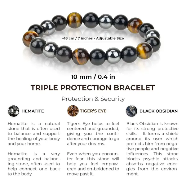 Triple_Protection_Bracelet_for_Women_Men's_Gifts_-_Protection_Healing_Crystal_Bracelet_-_8mm_Gemstone_Beaded_Adjustable