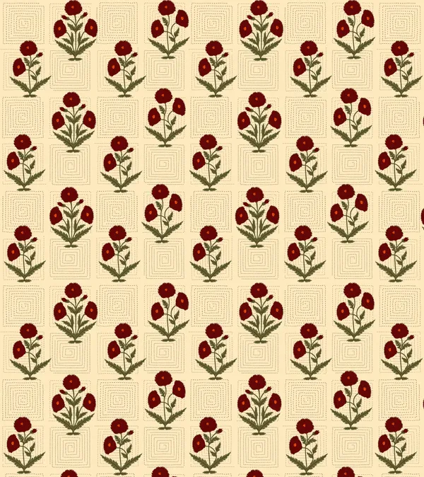 Hand_Work_Red_Cotton_Premium_&_Elegant_Floral_King_Size_Bedsheet_(90"X108")__With_2_Pillow_Covers_(_17"_X_27"_)_By_Sabhinjo