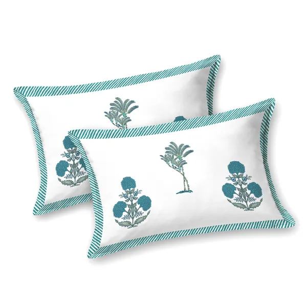 Ananta_See_Green_Cotton_Premium_&_Elegant_Printed_Double_Bedsheet_(_100"_X_108"_)__With_2_Pillow_Covers_(_17"_X_27"_)_By_Sabhinjo