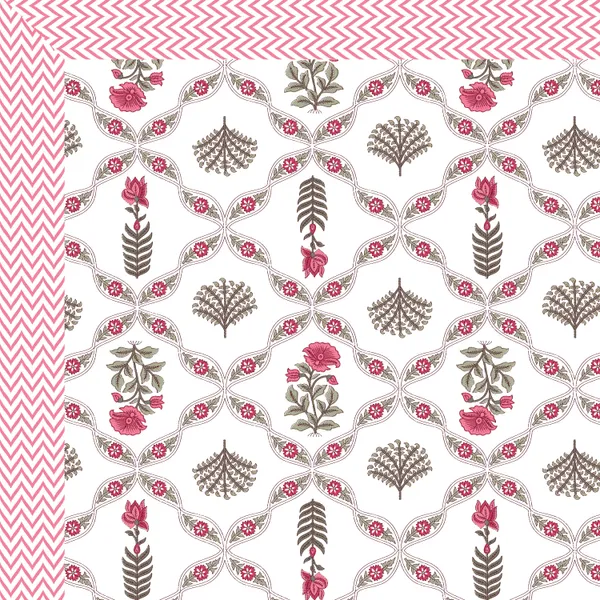 Ananta_Pink_Cotton_Premium_&_Elegant_Printed_Single_Dohar_(_60"_X_90"_)By_Sabhinjo