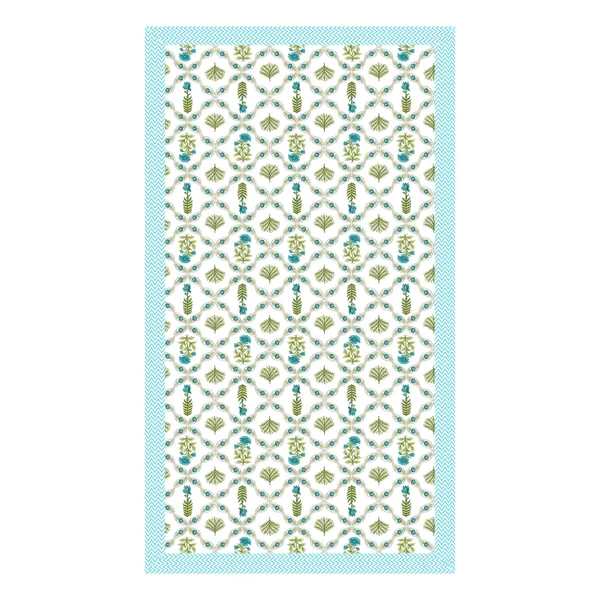 Ananta_Green_Cotton_Premium_&_Elegant_Printed_Single_Dohar_(_60"_X_90"_)By_Sabhinjo