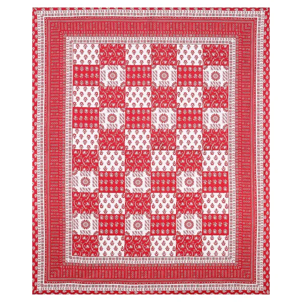 Warli_Red_Cotton_Premium_&_Elegant_Printed_Bedsheet_(_90"_X_108"_)__With_2_Pillow_Covers_(_17"_X_27"_)_By_Sabhinjo