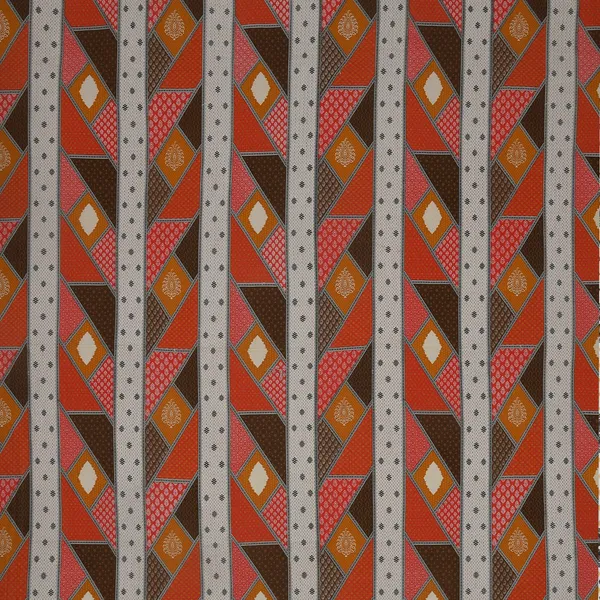 Bagru_Gold_Red_Cotton_Premium_&_Elegant_Checkered_King_Size_Bedsheet_(90"X108")__With_2_Pillow_Covers_(_17"_X_27"_)_By_Sabhinjo