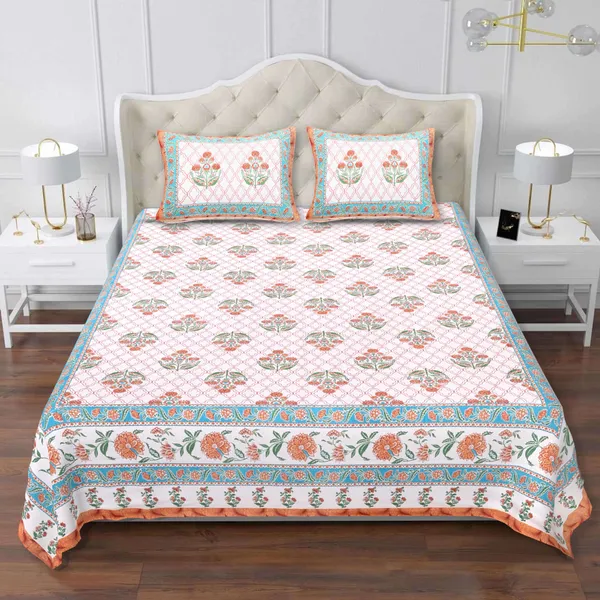 Block_Multicolor_Cotton_Premium_&_Elegant_Jaipuri_Prints_Bedsheet_(_90"_X_108"_)__With_2_Pillow_Covers_(_17"_X_27"_)_By_Sabhinjo