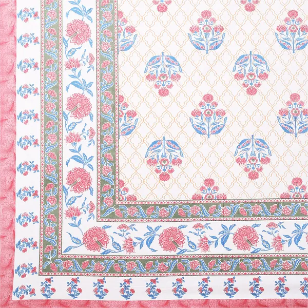 Block_Peach_Cotton_Premium_&_Elegant_Jaipuri_Prints_Bedsheet_(_90"_X_108"_)__With_2_Pillow_Covers_(_17"_X_27"_)_By_Sabhinjo