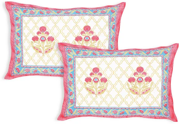 Block_Pink_Cotton_Premium_&_Elegant_Jaipuri_Prints_Bedsheet_(_90"_X_108"_)__With_2_Pillow_Covers_(_17"_X_27"_)_By_Sabhinjo