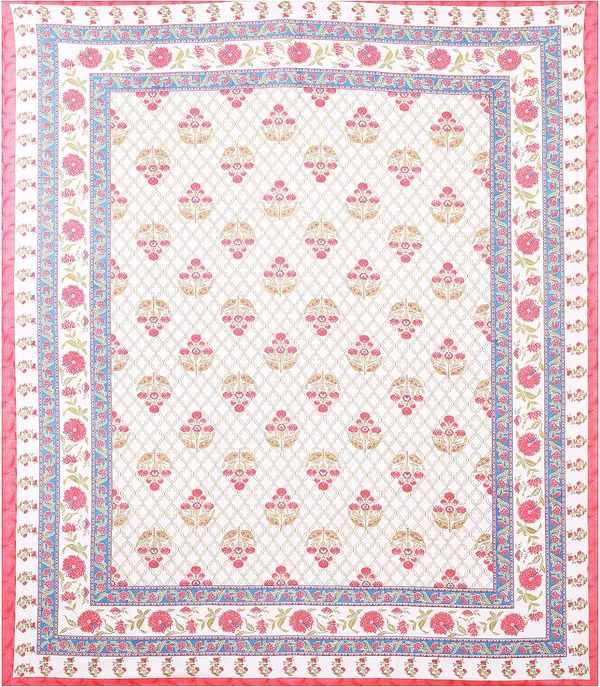 Block_Pink_Cotton_Premium_&_Elegant_Jaipuri_Prints_Bedsheet_(_90"_X_108"_)__With_2_Pillow_Covers_(_17"_X_27"_)_By_Sabhinjo