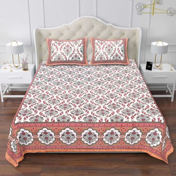 Block_Brown_Cotton_Premium_&_Elegant_Jaipuri_Prints_Bedsheet_(_90"_X_108"_)__With_2_Pillow_Covers_(_17"_X_27"_)__By_Sabhinjo