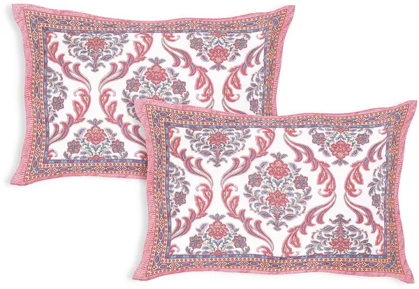 Block_Print_Pink_Cotton_Premium_&_Elegant_Jaipuri_Prints_Bedsheet_(_90"_X_108"_)__With_2_Pillow_Covers_(_17"_X_27"_)_By_Sabhinjo