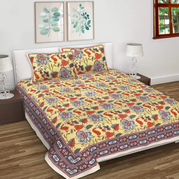 Anokhi_Multicolor_Cotton_Premium_&_Elegant_Printed_Bedsheet_(_90"_X_108"_)__With_2_Pillow_Covers_(_17"_X_27"_)_By_Sabhinjo