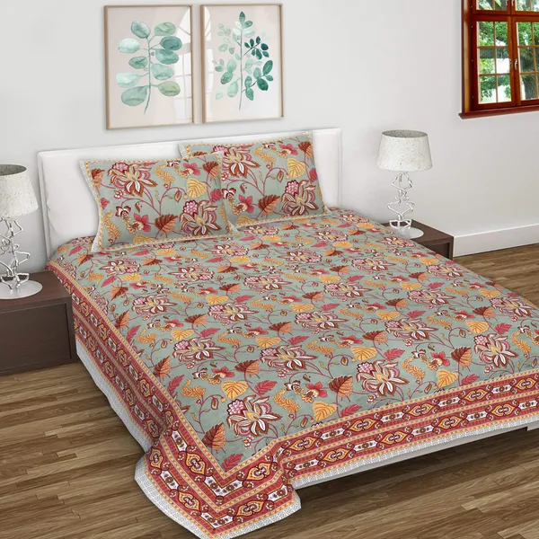 Anokhi_Multicolor_Cotton_Premium_&_Elegant_Printed_Bedsheet_(_90"_X_108"_)__With_2_Pillow_Covers_(_17"_X_27"_)_By_Sabhinjo